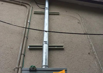 A meter on a wall.